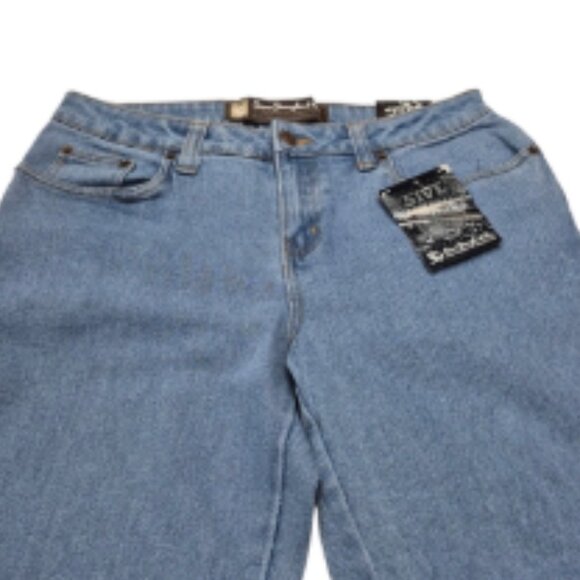 New 5ive Jungle & Co Blue Denim Jorts Shorts Size 28 Unisex - Picture 3 of 9